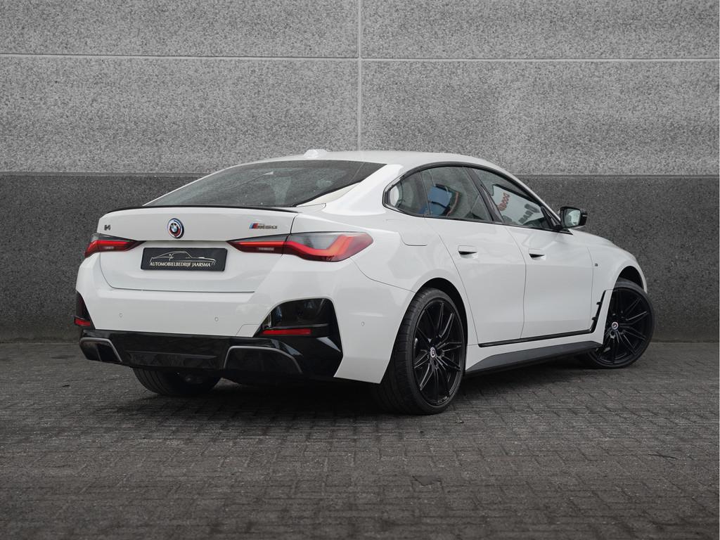BMW i4 M50 544pk High Executive 84 kWh |SOH 93.5% |Laser Lig, Auto's, BMW, Gebruikt, 110 €/maand, Wit, 2190 kg