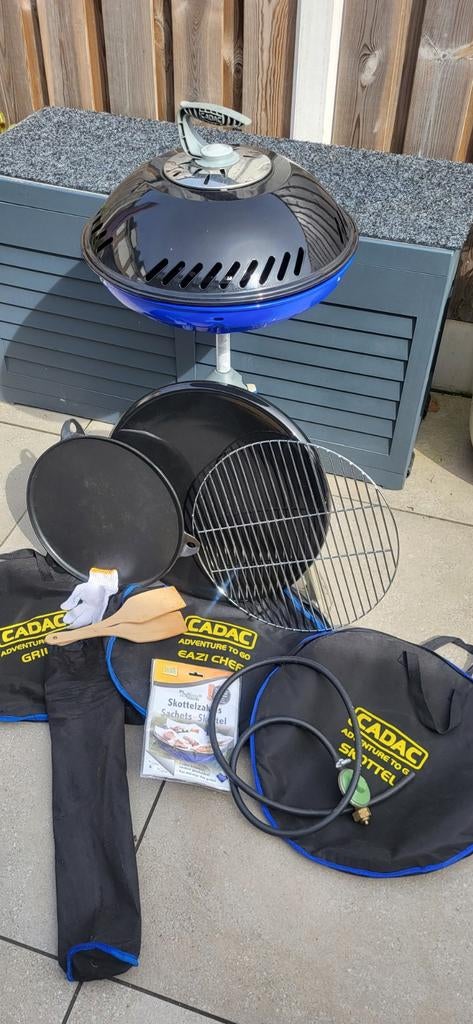 Zgoh cadac skottelbraai zeer complete set, Ophalen of Verzenden