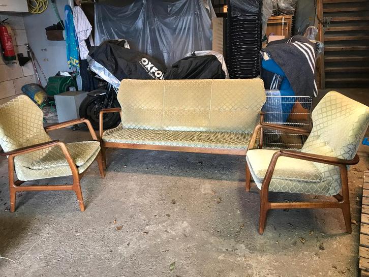 2 Fauteuils 1 bank zithoek Bovenkamp Bender Madsen, Huis en Inrichting, Fauteuils, 75 tot 100 cm, Ophalen of Verzenden