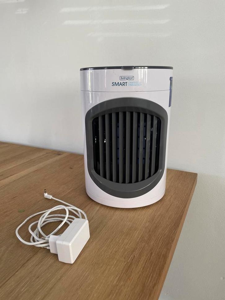 Livington Smart Chill Aircooler - Compacte Verkoeling, Witgoed en Apparatuur, Airco's, Gebruikt, Tafel- of Grondventilator, Minder dan 60 m³