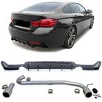 2 X Chrome Uitlaat Carbon Diffuser Bmw 4 serie F32 F33 F36 M