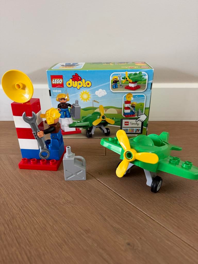 Lego Duplo 10808 Vliegtuig met monteur, Ophalen of Verzenden, Zo goed als nieuw, Complete set, Duplo