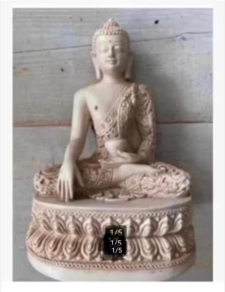 Shiva boeddha beeld Polyresin voor binnen/buiten 20 cm, Antiek en Kunst, Kunst | Beelden en Houtsnijwerken, Ophalen of Verzenden