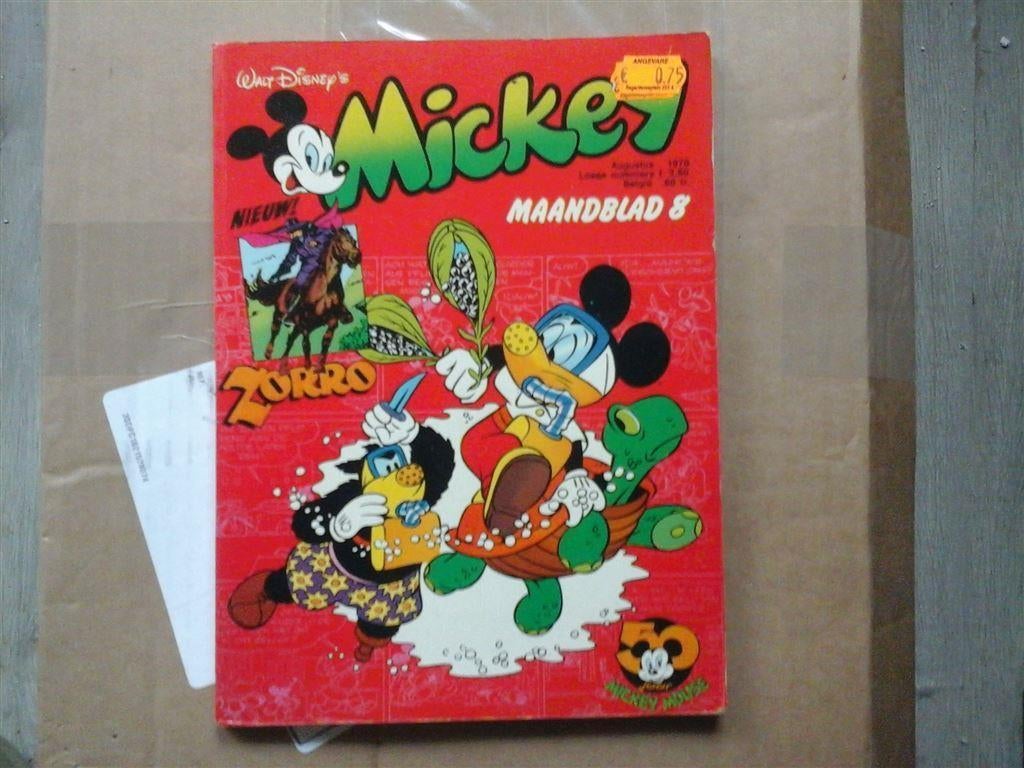 ns5-mickey mouse maandblad augustus 1978-goede staat, Eén stripboek, Ophalen of Verzenden, Zo goed als nieuw
