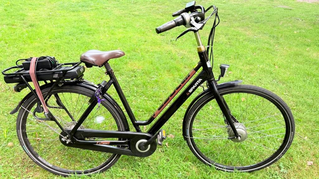 Goed werkende mooie goede damesfiets E-bike Sparta 53cm, Ophalen, Sparta, Versnellingen, Trommelrem