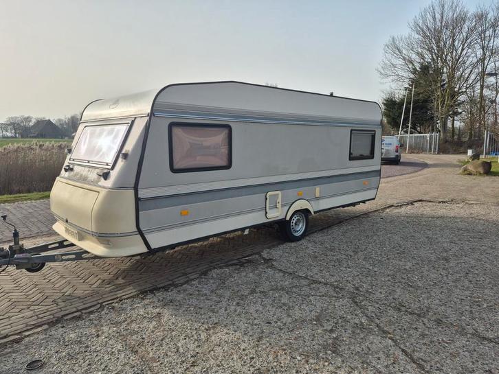 Nette hobby classic 510, Caravans en Kamperen, Caravans, Bedrijf, tot en met 4, Rondzit, Hobby, Ophalen