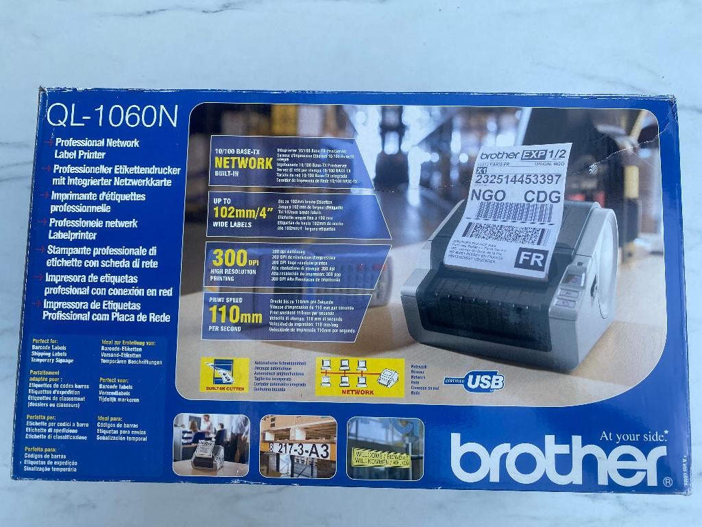 Brother labelprinter QL 1060N, Ophalen of Verzenden, Nieuw, Brother