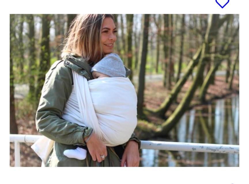 Yaro Twill Draagdoek Maat 6 - Creme Katoen, Overige merken, Draagdoek, Gebruikt, Ophalen of Verzenden