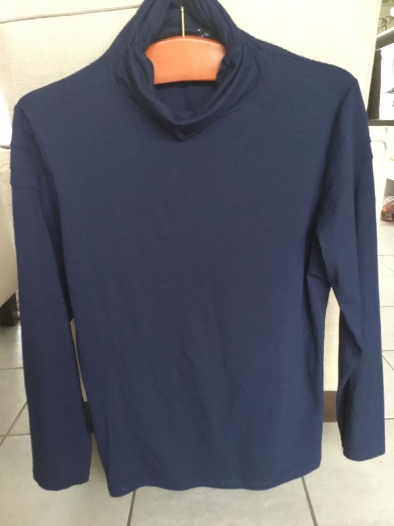 Les amies blauwe coltrui lange mouw maat 44, Kleding | Dames, Ophalen of Verzenden, Maat 42/44 (L), Blauw