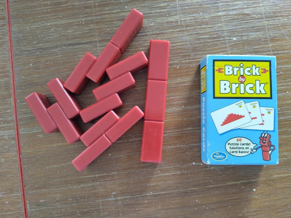 Brick by Brick Puzzelspel - ThinkFun, Hobby en Vrije tijd, Denksport en Puzzels, Ophalen, Gebruikt, Overige typen
