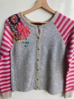 Schattig vest met angorawol en borduur van Catimini mt. 152, Kinderen en Baby's, Kinderkleding | Maat 152, Zo goed als nieuw, Meisje