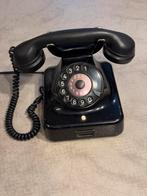 Vintage Siemens draaischijf telefoon - Zwart, Ophalen, Gebruikt, 1 handset