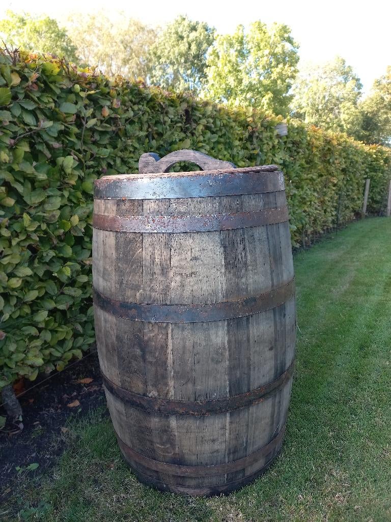 Whiskeyvat Eikenhouten Regenton 200 Liter, Tuin en Terras, Regentonnen, 150 liter of meer, Ophalen, Nieuw, Hout