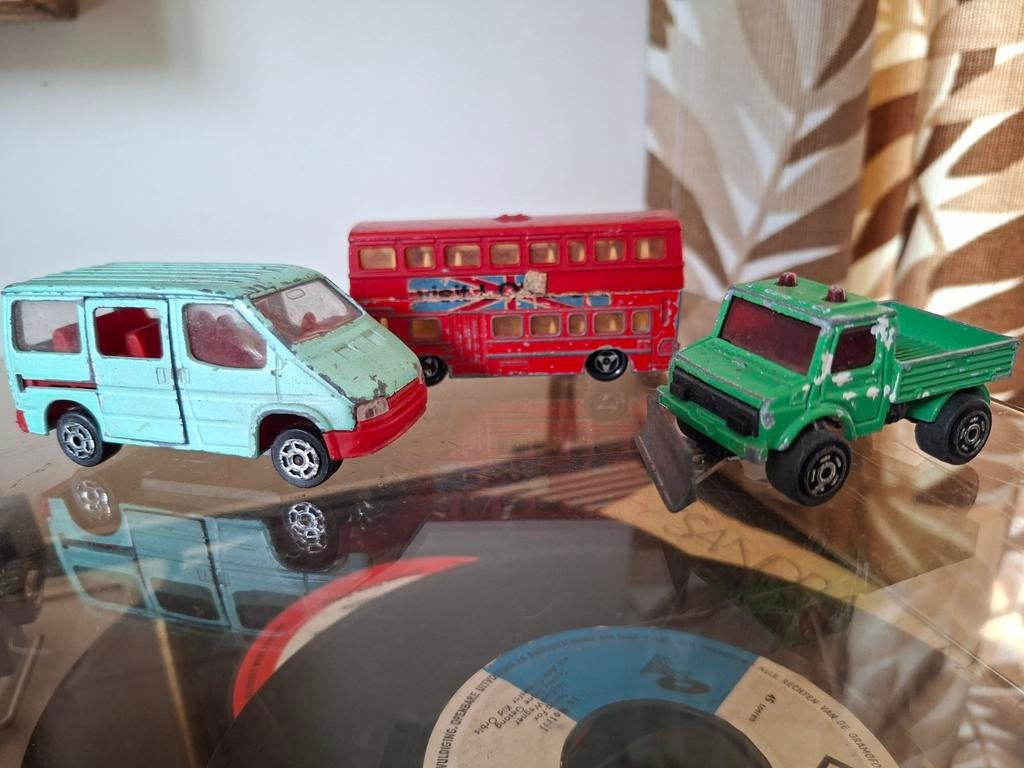 3 oude Majorete auto's  Ford Transit,Britse bus, Gebruikt, Auto, Ophalen of Verzenden, Majorete