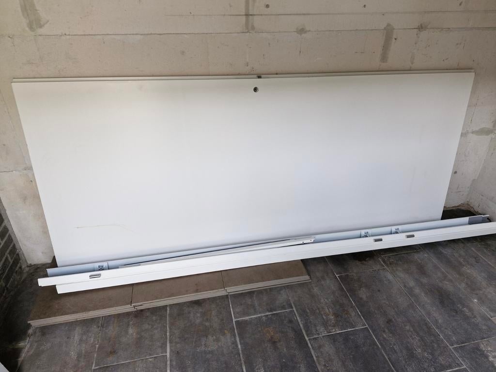 Kozijn met opdekdeur 231.5 x 93 cm, Ophalen of Verzenden, Zo goed als nieuw, Binnendeur, 200 tot 215 cm