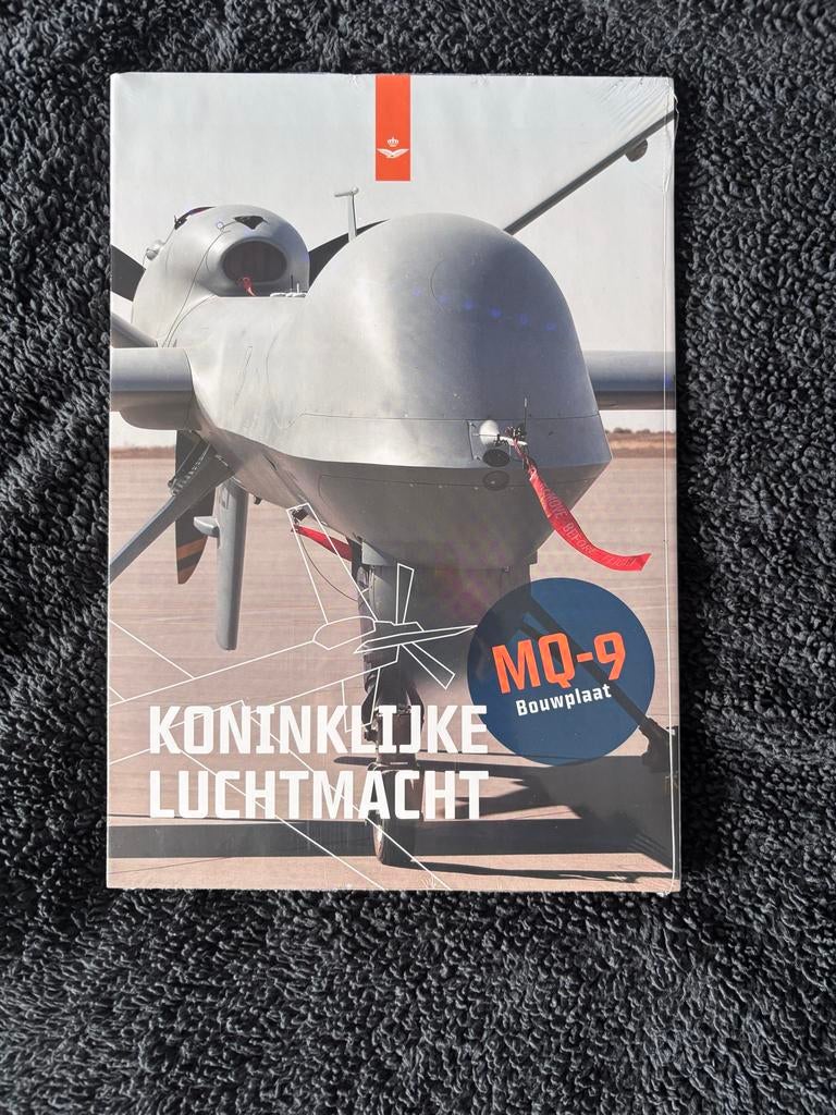 MQ-9 Bouwplaat Koninklijke Luchtmacht - Kartonnen Model, Overige merken, Nieuw, Ophalen of Verzenden, Groter dan 1:72