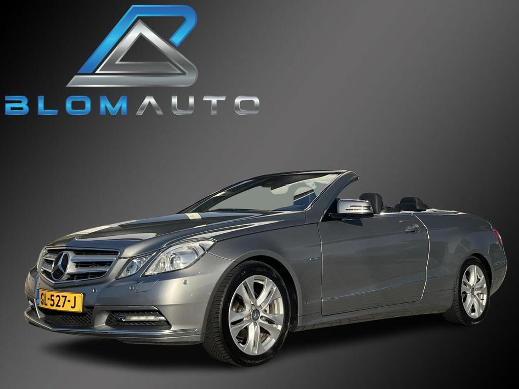 Mercedes E-klasse Cabrio 200 CGI STOELKOELING+AIRSCARF+LEDER, Auto's, Mercedes-Benz, Euro 5, Achterwielaandrijving, Zwart, 4 cilinders