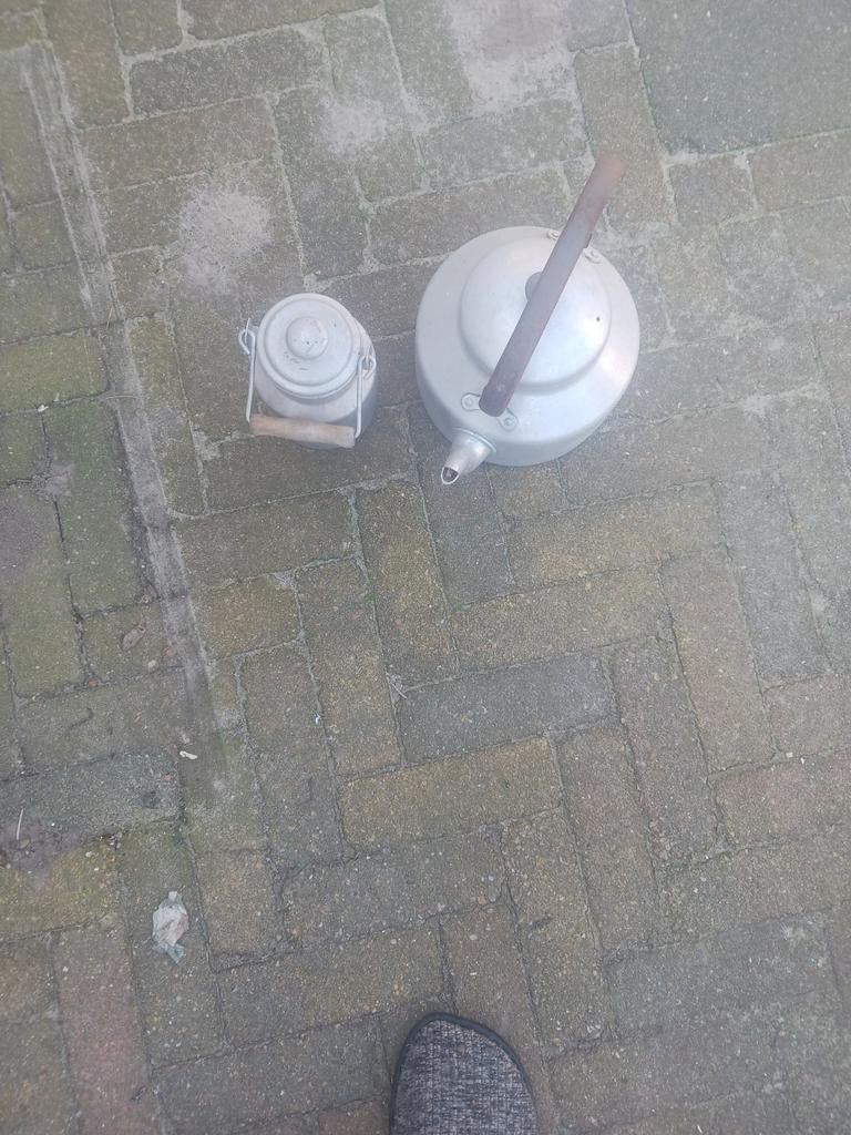 Melkkannetje en ketel, Ophalen of Verzenden