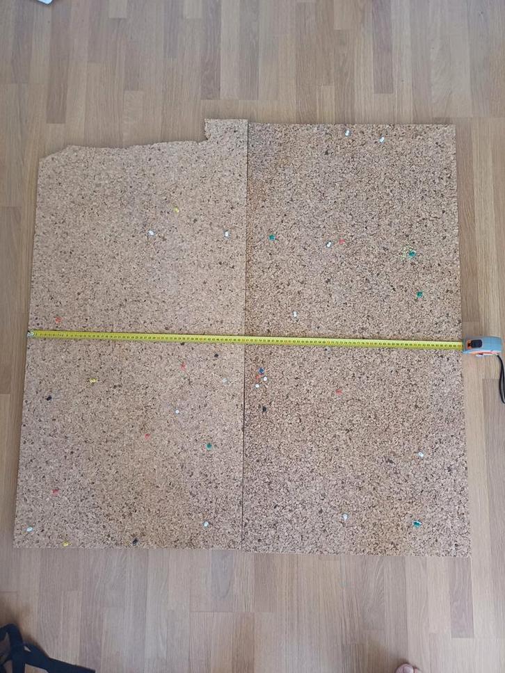 Grote kurk prikborden (2 stuks) 1 stuk afgebroken, Huis en Inrichting, Woonaccessoires | Memoborden, Gebruikt, Prikbord, Ophalen