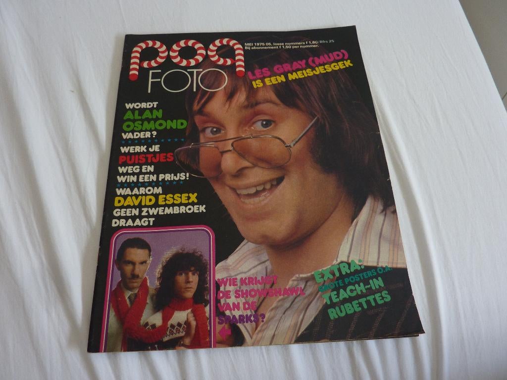 POPFOTO 1975-MUD-ABBA-SWEET-D ESSEX-SPARKS-OSMONDS, Verzamelen, Verzenden, 1960 tot 1980, Tijdschrift