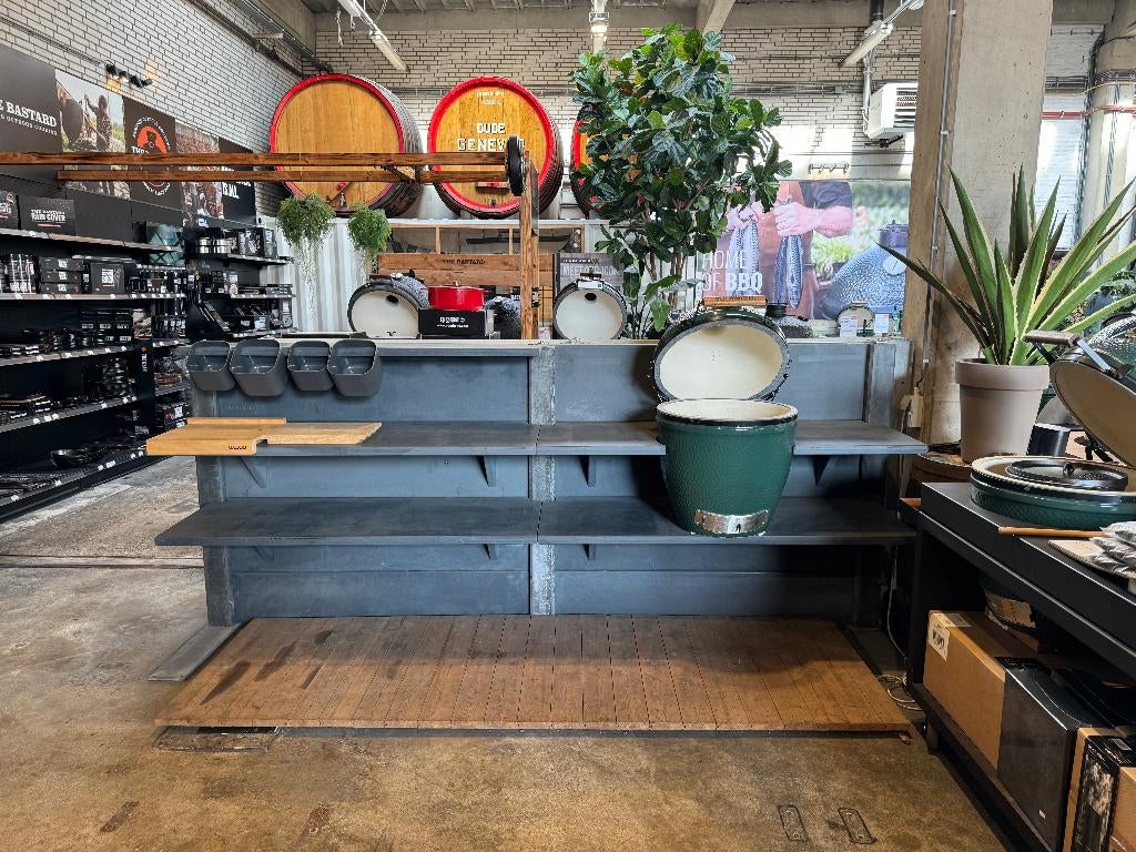 WWOO Kitchen Antraciet - Excl. Green Egg, Ophalen, Houtskool, WWOO, Zo goed als nieuw