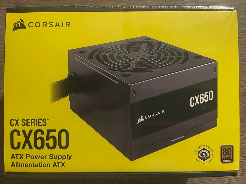 Corsair CX650 650 watt voeding, Computers en Software, Interne voedingen, Ophalen of Verzenden, Nieuw