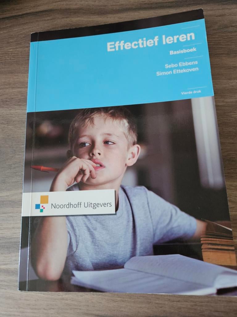 Effectief leren - Basisboek (Vierde druk), Boeken, Zo goed als nieuw, HBO, Ophalen of Verzenden, Sebo Ebbens, Simon Ettekoven