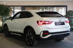 Audi Q3 Sportback 45 TFSI e 2x S-line 245PK Matrix Led Navi, Auto's, Audi, USB, Gebruikt, Zwart, Leder en Stof