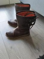 Leren laarzen dames, Ophalen, Hoge laarzen, Bruin, Travelin