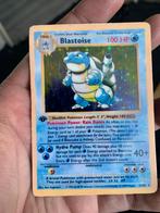 Blastoise – First Edition Base Set (Heavy Played), Ophalen of Verzenden, Gebruikt