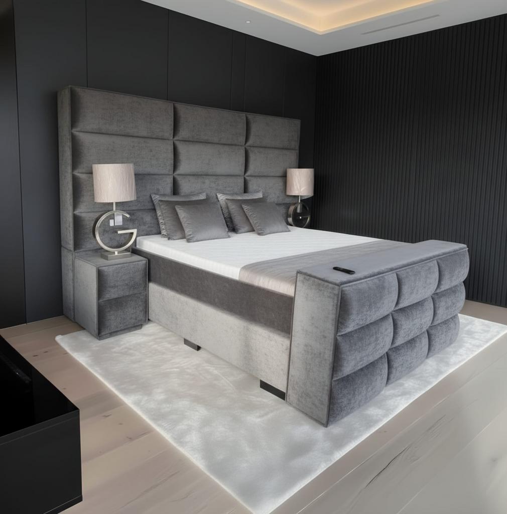 Luxe design bed met optionele TV-lift, Overige kleuren, Ophalen of Verzenden, Overige maten, Modern