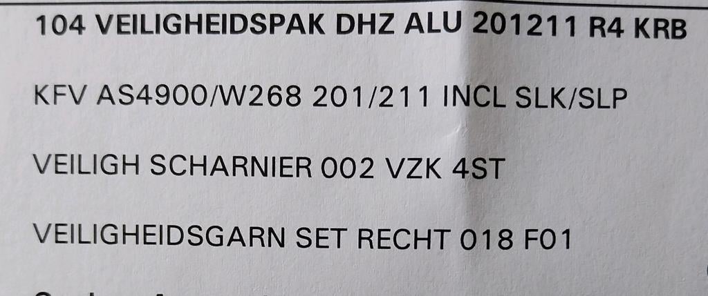 Driepuntsluiting pakket incl klinken en scharnieren, Doe-het-zelf en Verbouw, Hang- en Sluitwerk, Ophalen, Nieuw, Slot