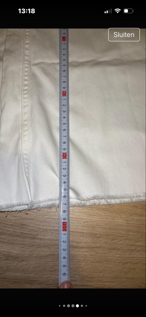 Witte broek maat xs, Wit, Ophalen of Verzenden, Zo goed als nieuw, Maat 34 (XS) of kleiner