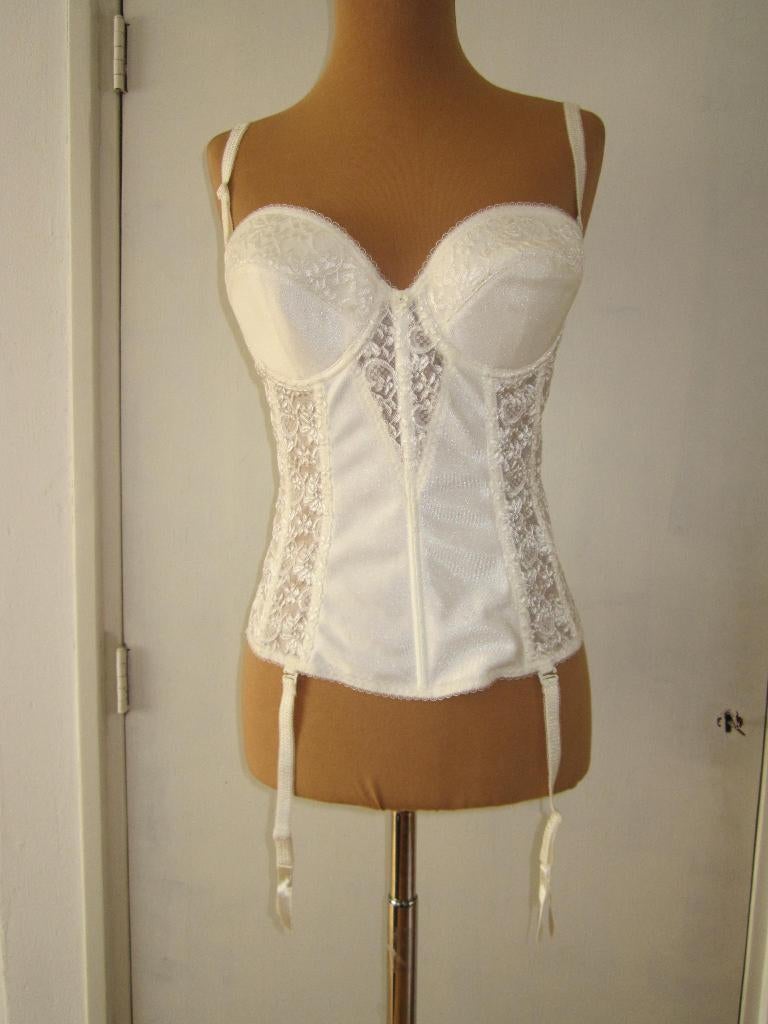 bruidscorset maat 75C  merk : Di Lorenzo, Kleding | Dames, Verzenden, Wit, Body of Korset