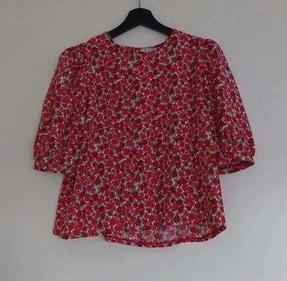 fleurig topje loavies, Maat 38/40 (M), Verzenden, Korte mouw, Rood