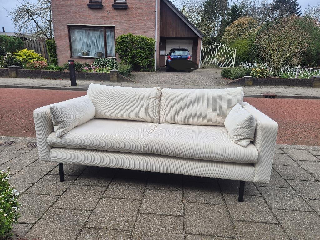 Bank (beige/gebroken wit), Huis en Inrichting, Banken | Bankstellen, Ophalen, 150 tot 200 cm, Tweepersoons, 75 tot 100 cm