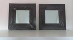 wandspiegels in loden lijst, Ophalen, Minder dan 50 cm, Gebruikt, Vierkant