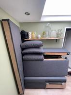 Slaapbank Ikea FRIHETEN blauw 3-zits met opberger, Ophalen, Gebruikt, Blauw, Tweepersoons