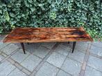 Vintage Salontafel Jaren '50 - Zebrano Hout, Ophalen of Verzenden
