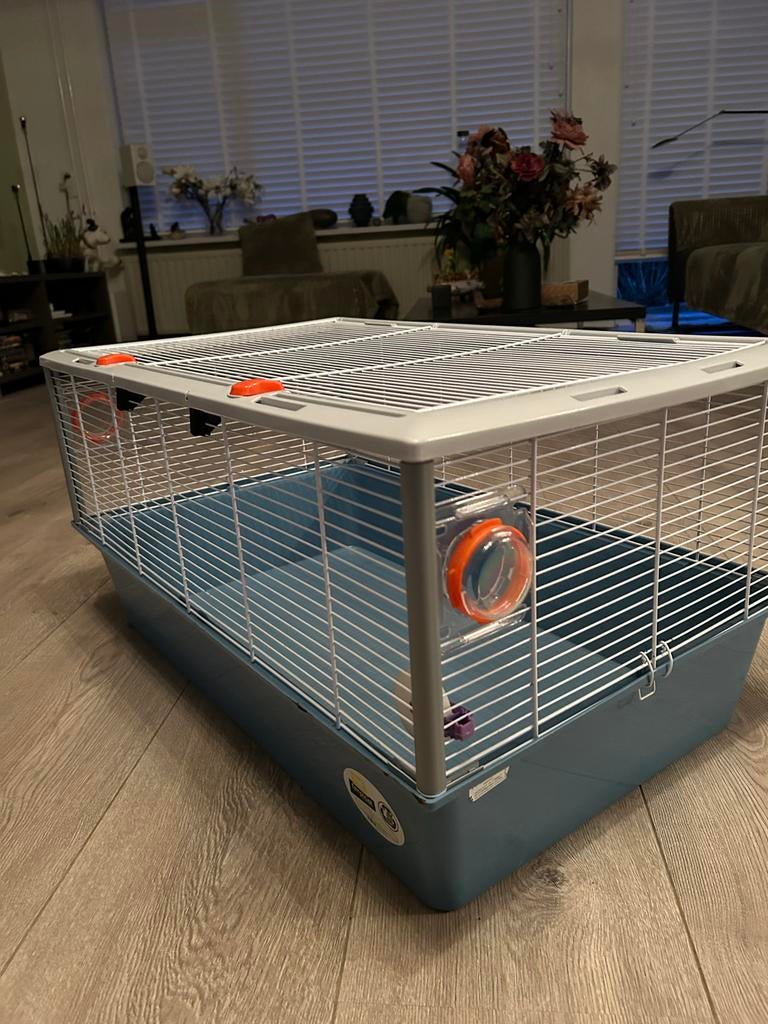 Hamster kooi met toebehoren, Minder dan 60 cm, Kooi, Minder dan 75 cm, Ophalen of Verzenden