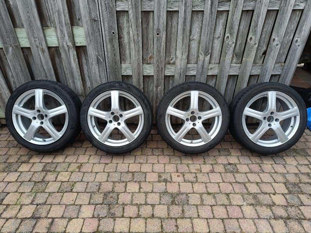 Enzo velgen 4x100 met banden 215/45/R17, Ophalen, Gebruikt, Overige automerken