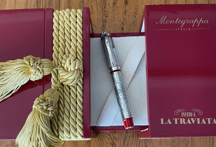 Montegrappa La Traviate Limited edition Pen, Verzamelen, Pennenverzamelingen, Zo goed als nieuw, Balpen, Overige merken, Met doosje