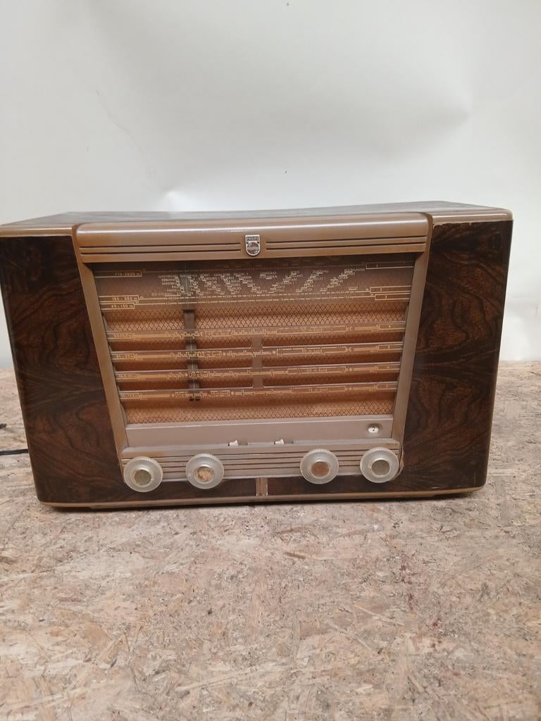 Philips buizenradio - Vintage radio, Ophalen, Gebruikt, Onbekend, Onbekend