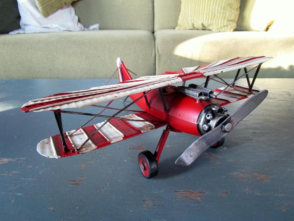 Dubbeldekker vliegtuig, metaal, modelvliegtuig, Ophalen of Verzenden, Nieuw, 1:72 tot 1:144, Overige merken