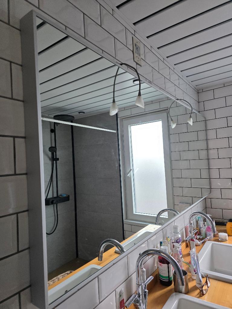 badkamerspiegel, Huis en Inrichting, Ophalen, Zo goed als nieuw, Minder dan 25 cm, Minder dan 100 cm