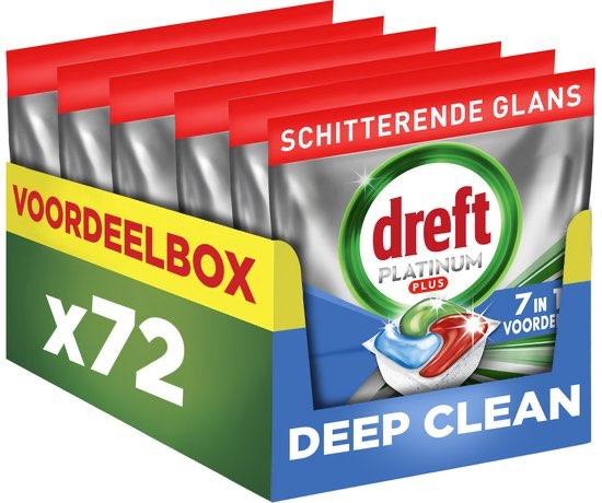 72 capsules Dreft Platinum Plus All In One Vaatwastabletten