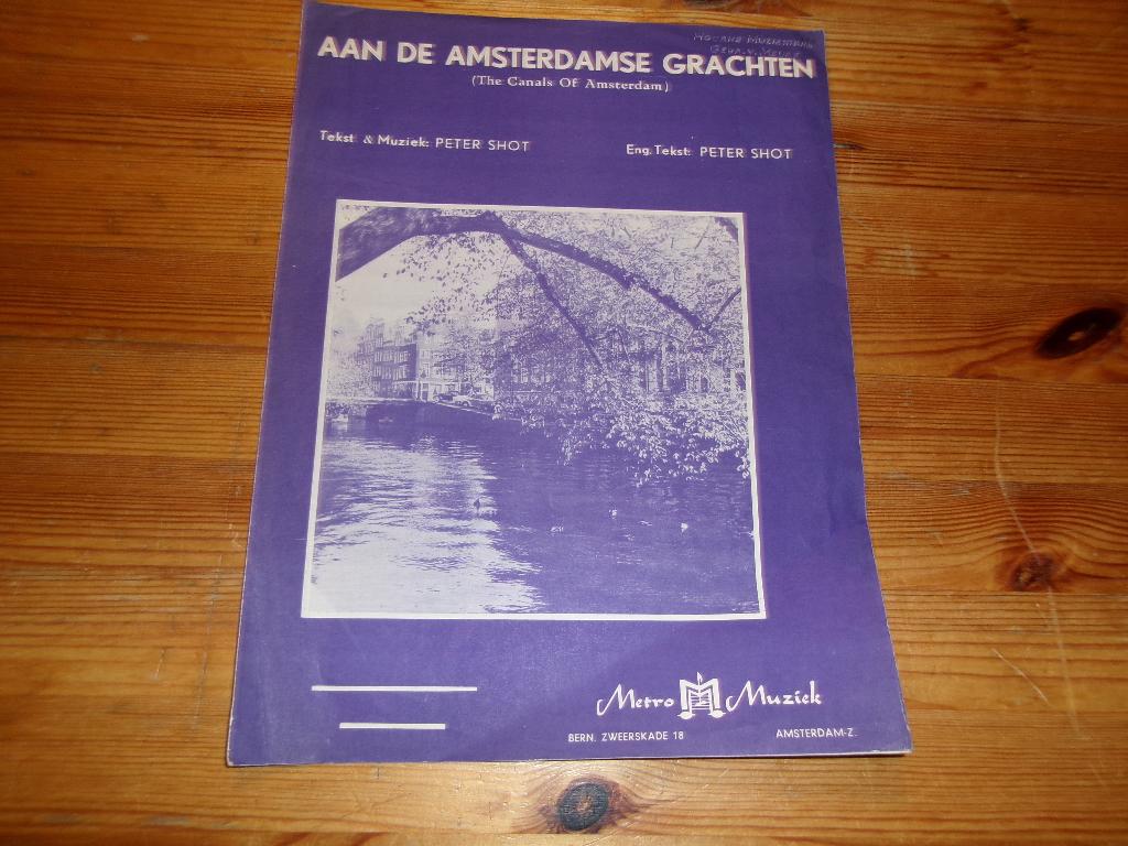 Aan de amsterdamse grachten - peter shot, Muziek en Instrumenten, Bladmuziek, Gebruikt, Gitaar, Ophalen of Verzenden, Artiest of Componist