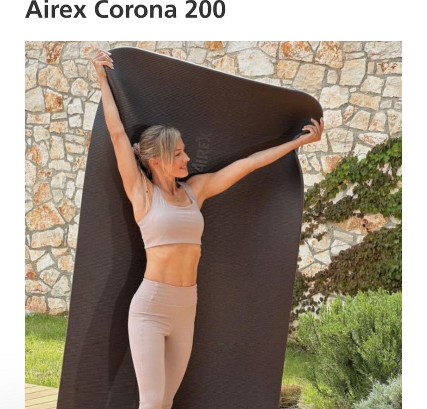 2 Airex Corona 200 fitness/therapiematten 200x100x1,5, Sport en Fitness, Fitnessmaterialen, Ophalen of Verzenden, Zo goed als nieuw