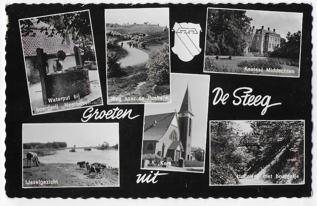 De Steeg Oude Gelopen Ansichtkaart (B3255 ), Ophalen of Verzenden, 1940 tot 1960, Gelopen, Gelderland