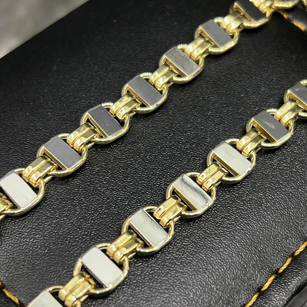 14k gouden ketting flat magnum kingsley schakel, Ophalen of Verzenden, Nieuw, Goud